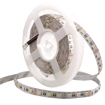 100m 4 spalvų, 1 led RGBW LED juosta atspari vandeniui 24V 12V 5050 smd 60LED/m 5m/Roll RGBW LED šviesos juostelės nemokamas pristatymas