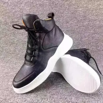 2019 naujai stiliaus Originali originali elnių odos batų aukštos klasės kokybės elnių oda vyrų batų žieminių batų su karvės odos pamušalas