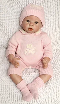 22 Colių NPK Lėlės Reborn Kūdikiams Realus Baby Doll Tikroviška Silikono Reborn Baby Žaislas Vaikams Dovanų