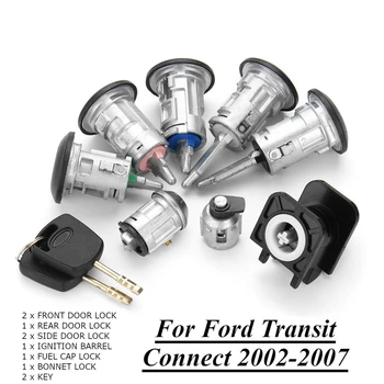 8Pcs Automobilių Barelį Durų Spynos, Raktų Rinkinys, 4425134 už FORD TRANSIT Connect (2002-2007 m.)