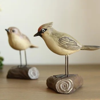Amerikos šalies Namų Dekoravimo ornamentu amatų papuošalų kūrybos dovana paukščių kelmas tyrimas kambarį apdaila