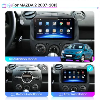 Android 10.1 automobilio radijo 2G+32G už MAZDA 2 MAZDA2 2007 2008 2009 2010 2011 2012 2013 autoradio garso auto multimedia, gps navi