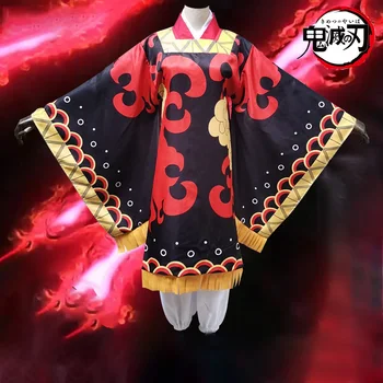 Anime Demon Slayer: Kimetsu nr. Yaiba Kamado Tanjuro Cosplay Kostiumų Nezuko Ugnies Dievas Šokių Kimono Helovinas Uniformas Užsakymą