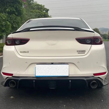 CEYUSOT Anglies Pluošto Spoileris Priedai Mazda 3 2019 20 Sedanas AUTOMOBILIS Kamieno Įkrovos Galinis Lip Juoda Uodega Sparno Pertvarkyti Mazda3 GT Stilius