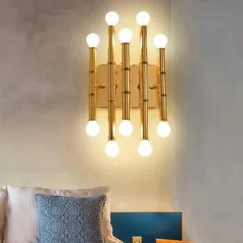 Derliaus luminaria šviestuvas medienos koridorius, valgomasis, gyvenamasis kambarys luminaria de parede lampara sumalti