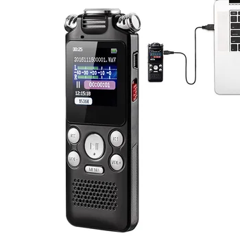 Diktofonas, Spalvotas Ekranas Įjungtas Dviejų krypčių Mikrofonas, Daugiafunkcinis Lossless Triukšmo Mažinimo Skaitmeninis Nešiojamas USB Įkrovimas