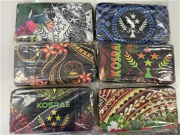 Doginthehole Slim Piniginės ir Odos Rankinės Nustatyti Moterų Mados Pohnpei Spausdinimo Prekės Tote Krepšys pirkiniams Patvarus Laikymo maišeliu