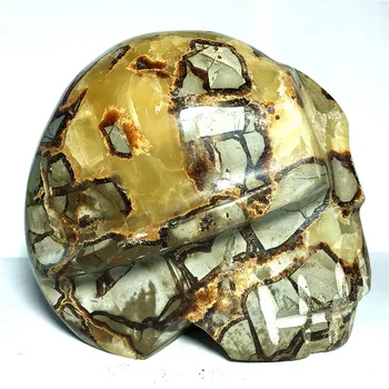 Gamtos septarium kvarcinio krištolo kaukolių parduoti Akmenys ir kristalai namo apdaila dekoratyvinis kristalų
