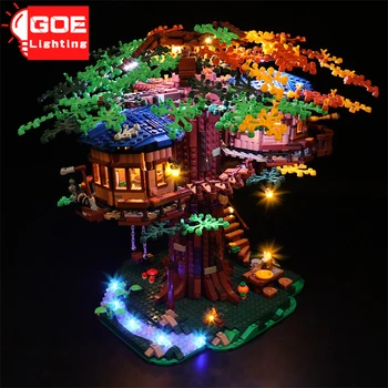 GOELIGHTING Prekės Džiunglių Salono Plytų LED RC Šviesą Rinkinys Lego 21318 Miesto Architektūra Lempa Rinkinį Žaislai(Tik Šviesos Grupė)