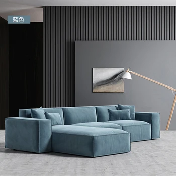 Gyvenamasis kambarys su Sofa-Chesterfield micro aksomo audinio audinio sofos Šiaurės muebles de salė cama sluoksniuotos asiento salė futonas dizaineris L sha
