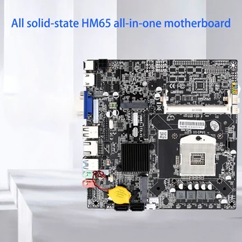 HM65 All-In-One Plokštė PGA988 DDR3 RAM Mini POS Reklamos Mašina motininė Plokštė Palaiko I3/I5/I7 
