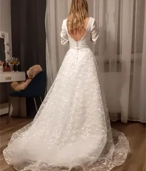 Lace A-line Wedding Dresses 