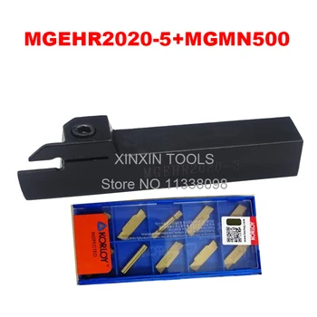 MGEHR2020-5 1pcs+ 10vnt MGMN500-M = 11pcs/set CNC tekinimo įrankiai NC3020/NC3030 Apdirbti plieno Nemokamas pristatymas