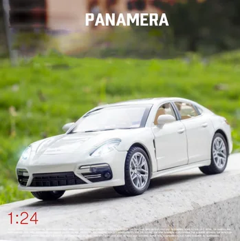 Modeliavimo Karšto 1:24 masto transporto priemonės ratų pors Panameras metalo modelio diecast automobilio traukti atgal žaislas nuo mėginio paėmimo datos su šviesos ir garso