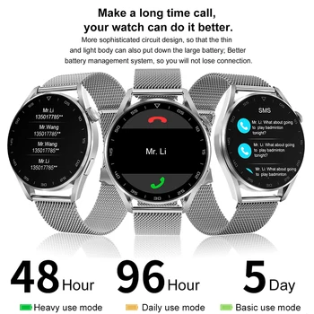 Originalus DT3 Pro Smart Watch Vyrų Dial Skambinkite Belaidžio Mokestis 