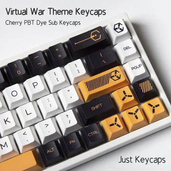 PBT keycaps 132 Klavišą Vyšnių Profilis DYE SUB Asmeninį Virtualų karo Tema Keycap Vyšnių MX Perjungti Klaviatūros Mechaninė
