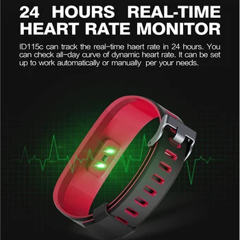 Smart Žiūrėti Naujas 115Plus Spalva HR Sporto Smartwatch 24H širdies ritmo monitorius 