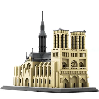 Ss Garsaus Architektūros Notre-Dame De Paris Modelio Blokai Pasaulio City 