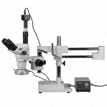 Stendas Zoom Stereo Mikroskopas--AmScope Prekių 2X-180X Bumas Stovėti Zoom Stereo Mikroskopas su 80-LED Light + 5MP Skaitmeninis Fotoaparatas
