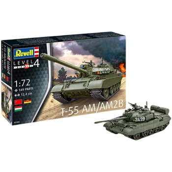 Susirinkimų Modelis 1/72 rusų T-55 AM/AM2B Bakas Modelis 03306