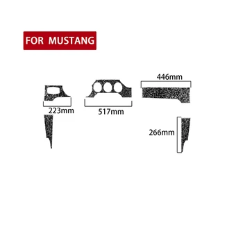 Tiesa anglies pluošto Kaltiniai modelio Prietaisų skydelio komponentai, papuošti Automobilių reikmenys Tinka Ford Mustang-2020 m.