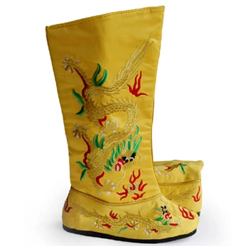Vyriški batai vyrų Imperatorius dragon boots kinijos Princas rūbeliai priedai, išsiuvinėti modelis batai bottes botas chaussures zapatos
