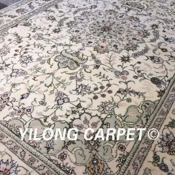 Yilong 4'x6' handknotted kinų, rytietiškas namų prabangus kilimas gero kainos ir kokybės rankų darbo vilnos, šilko kilimas (WY2076S4x6)