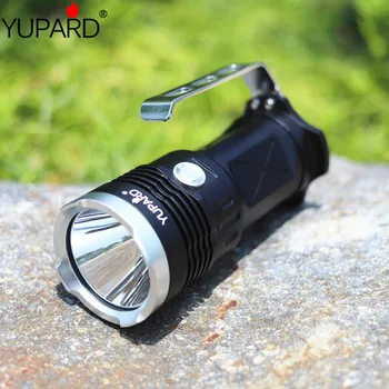 YUPARD 3* XM-L2 T6 LED Prožektorius Prožektorius Žibintuvėlis žibinto lemputė šviesos 18650 baterija 5500 Lm+4* 2200mAh 18650 Baterija+Kroviklis